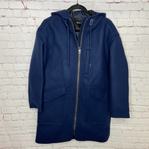 Madewell Navy Pea Coat - Picture 2 of 5